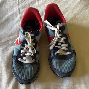 Nike Blue and Red Athletic Shoes